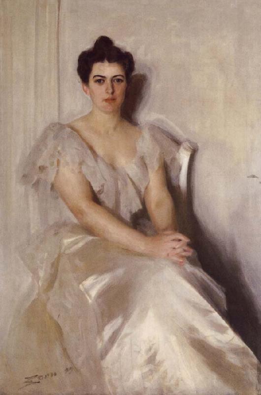 Anders Zorn Mrs Frances Cleveland oil painting image